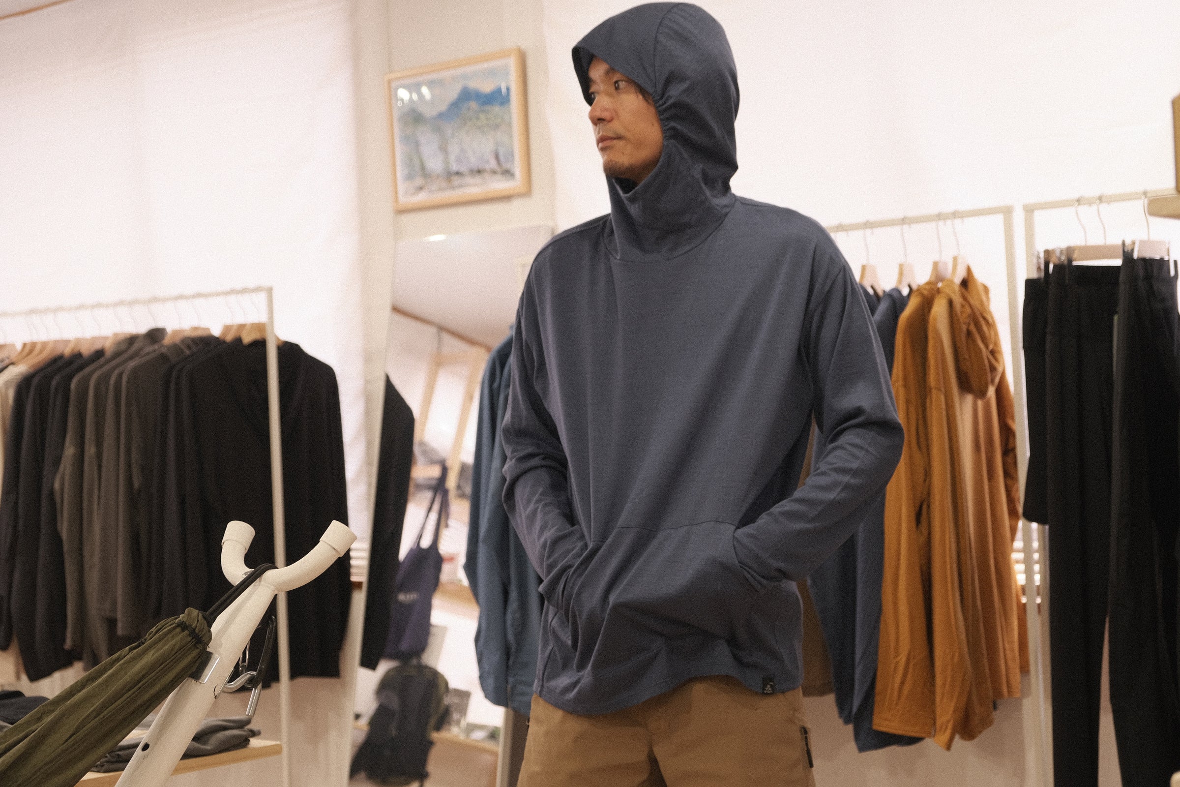 STATIC RAW LW Hoody Ocean Blue | Bright Light